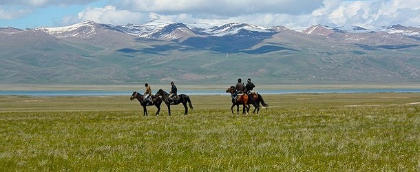 Grassland in Kyrgyzstan