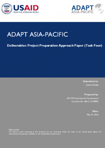 USAID Adapt Asia-Pacific Project Preparation Approach Paper