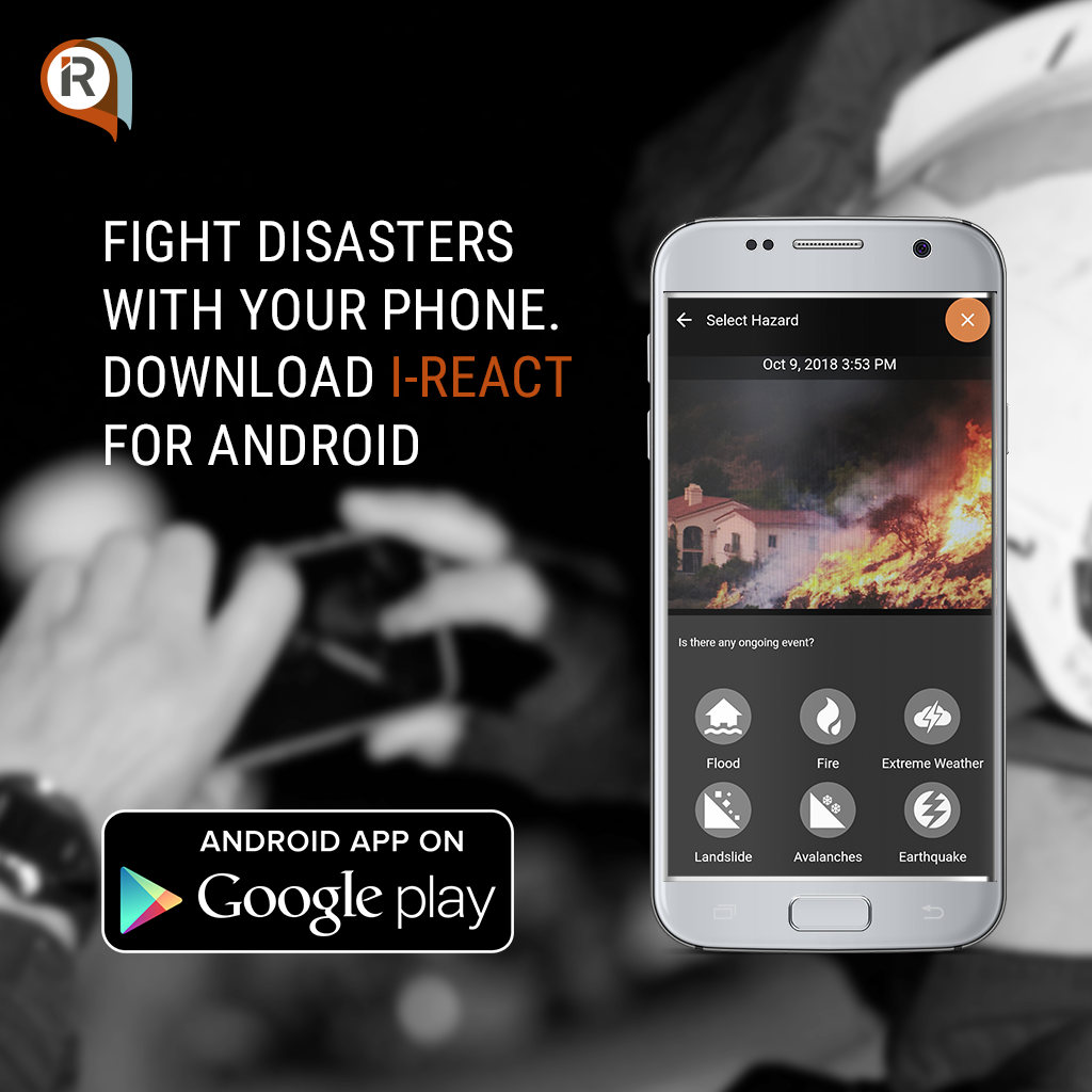 Fight disasters with your phone. Download the app at http://bit.ly/IREACTapp