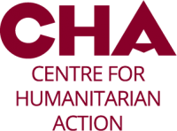 CHA in maroon colour with Centre for Humanitarian Action written below