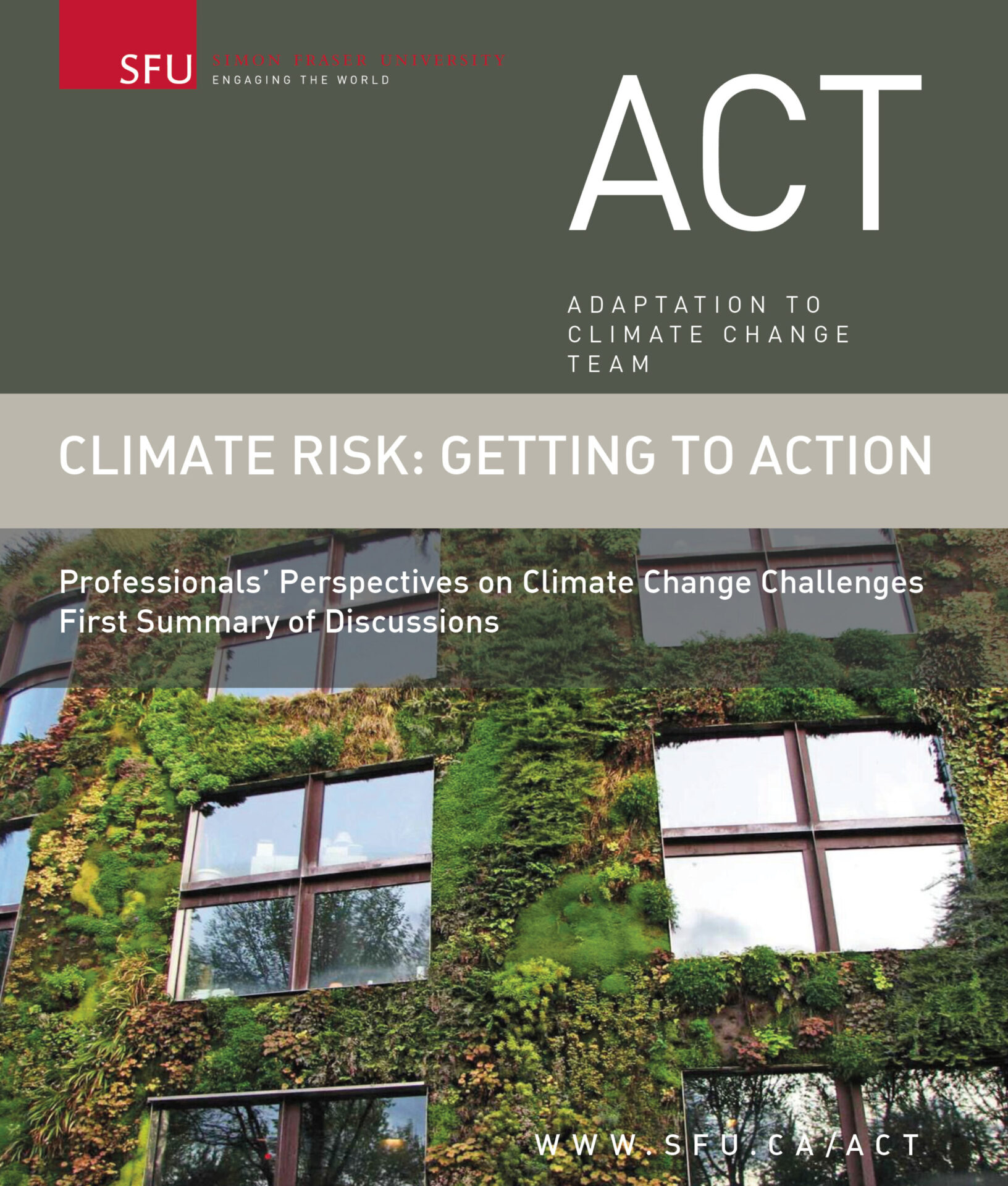 Climate Risk: Getting to Action-Professionals' Perspectives on Climate Change Challenges