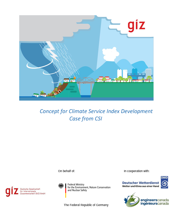 Concept for Climate Service Index Development Case from CSI