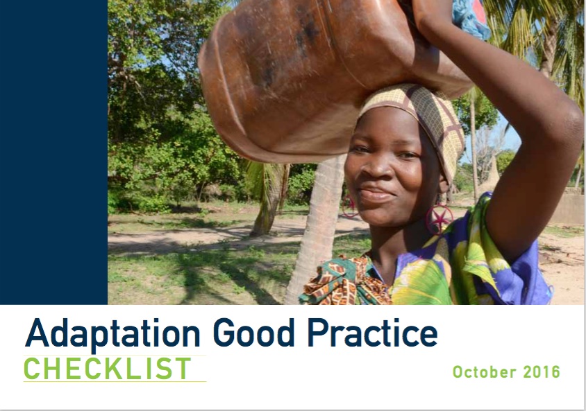 Adaptation Good Practice Checklist cover
