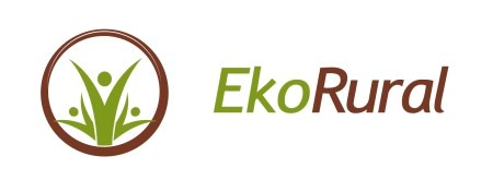 The logo is a brown ring with three green people in the centre with their arms raised.