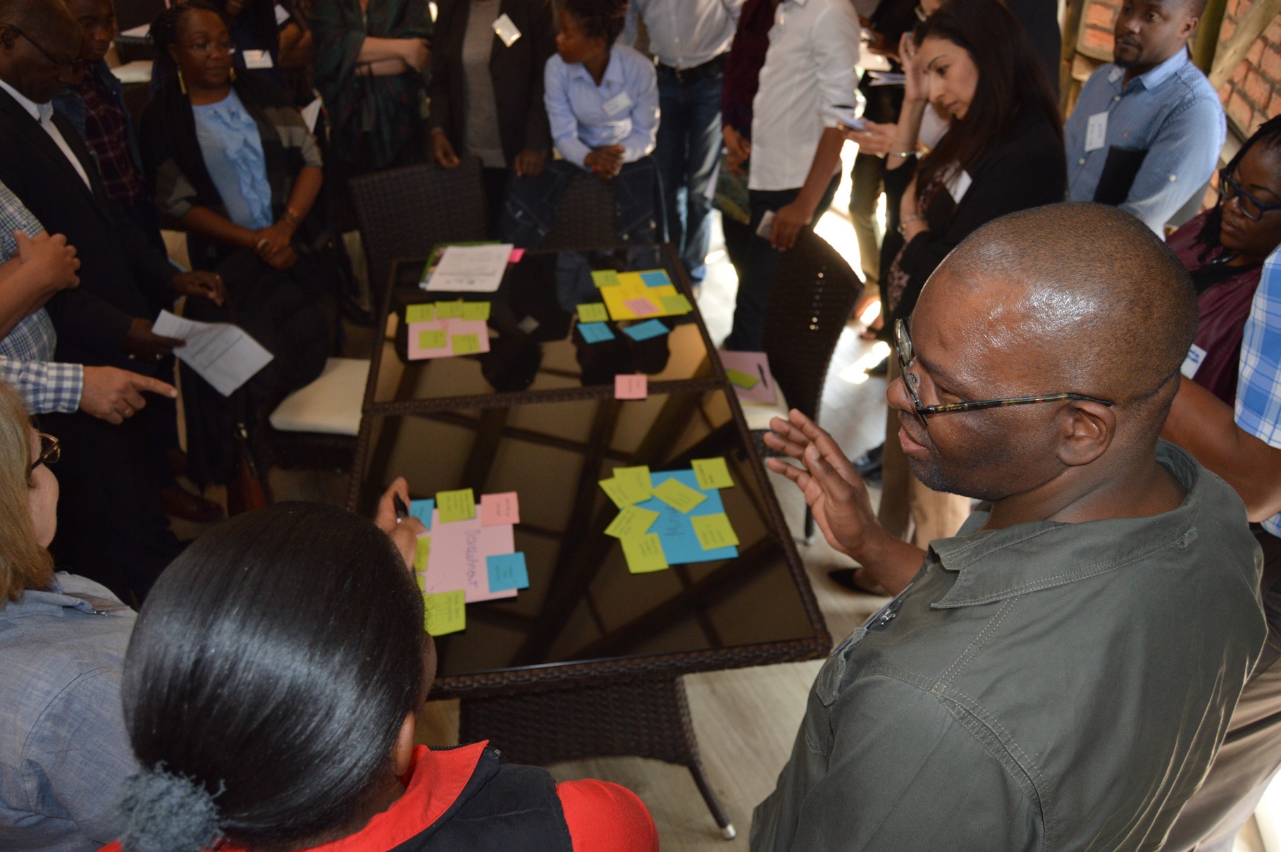 Windhoek city stakeholders participating in the co-exploring language activity.