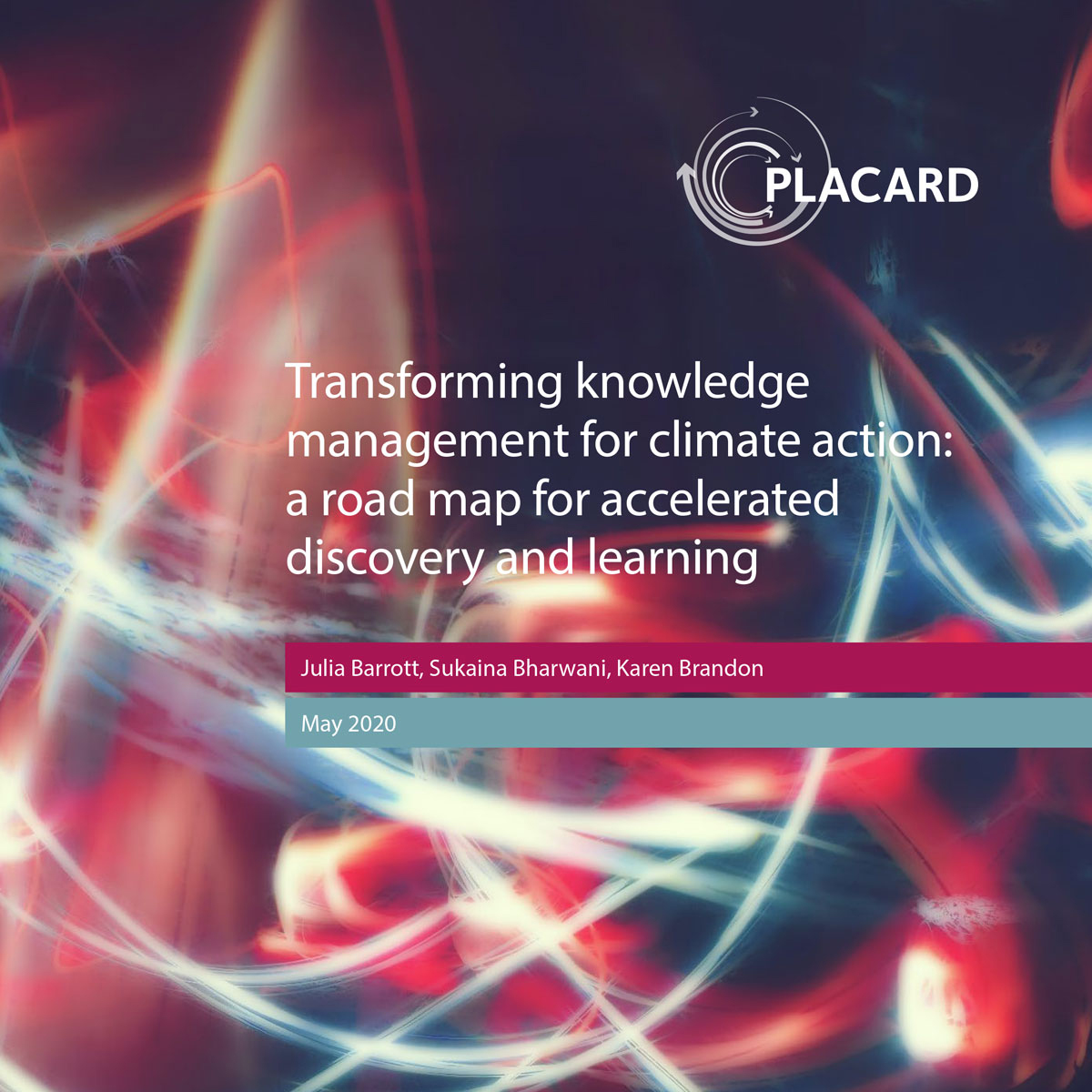 Cover of the PLACARD Transforming knowledge management for climate action report