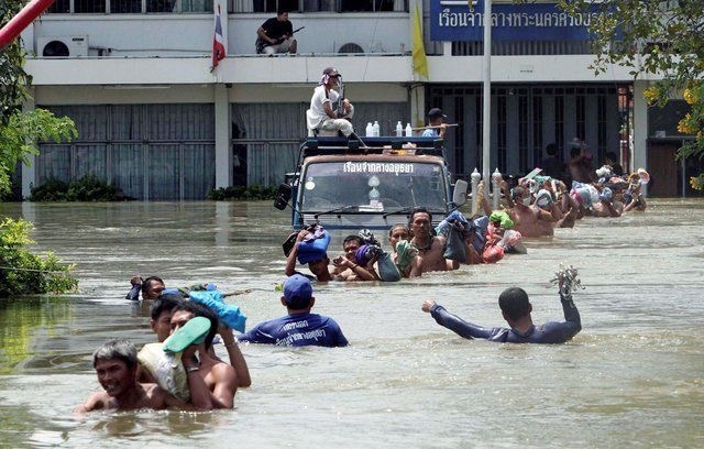 Severe flooding in Thailand