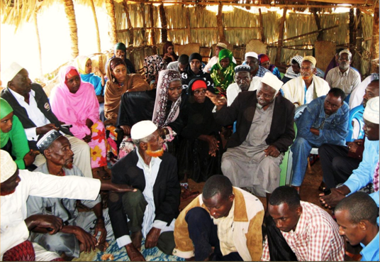 Community consultation in Isiolo to identify priorities. Photo credit: The Adaptation Consortium