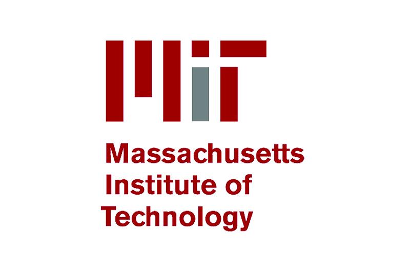 Logo is a stylised version of the letters MIT made out of red and grey rectangles.
