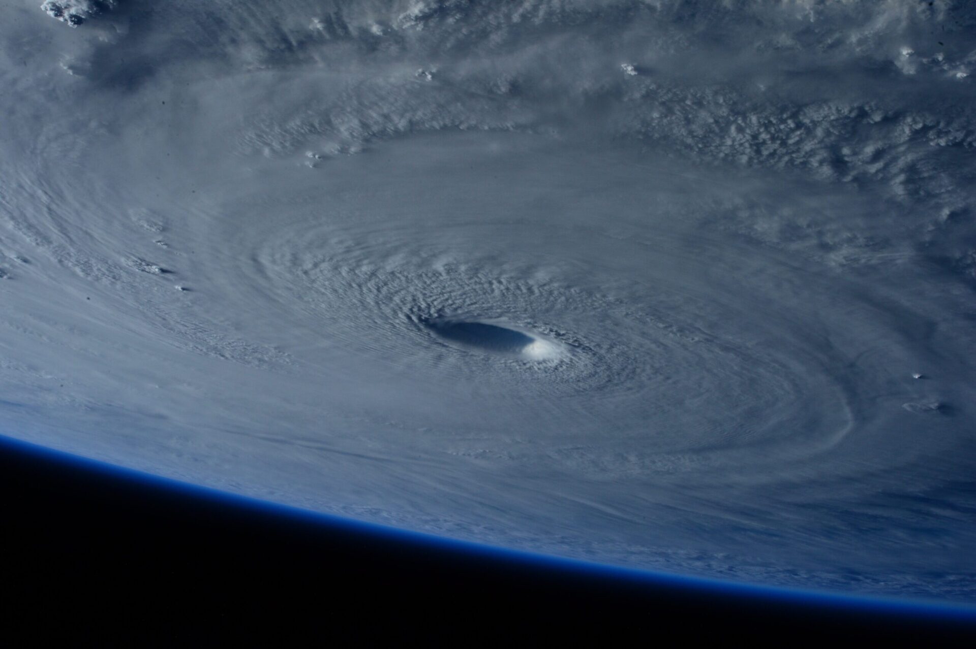 Storm seen from space
