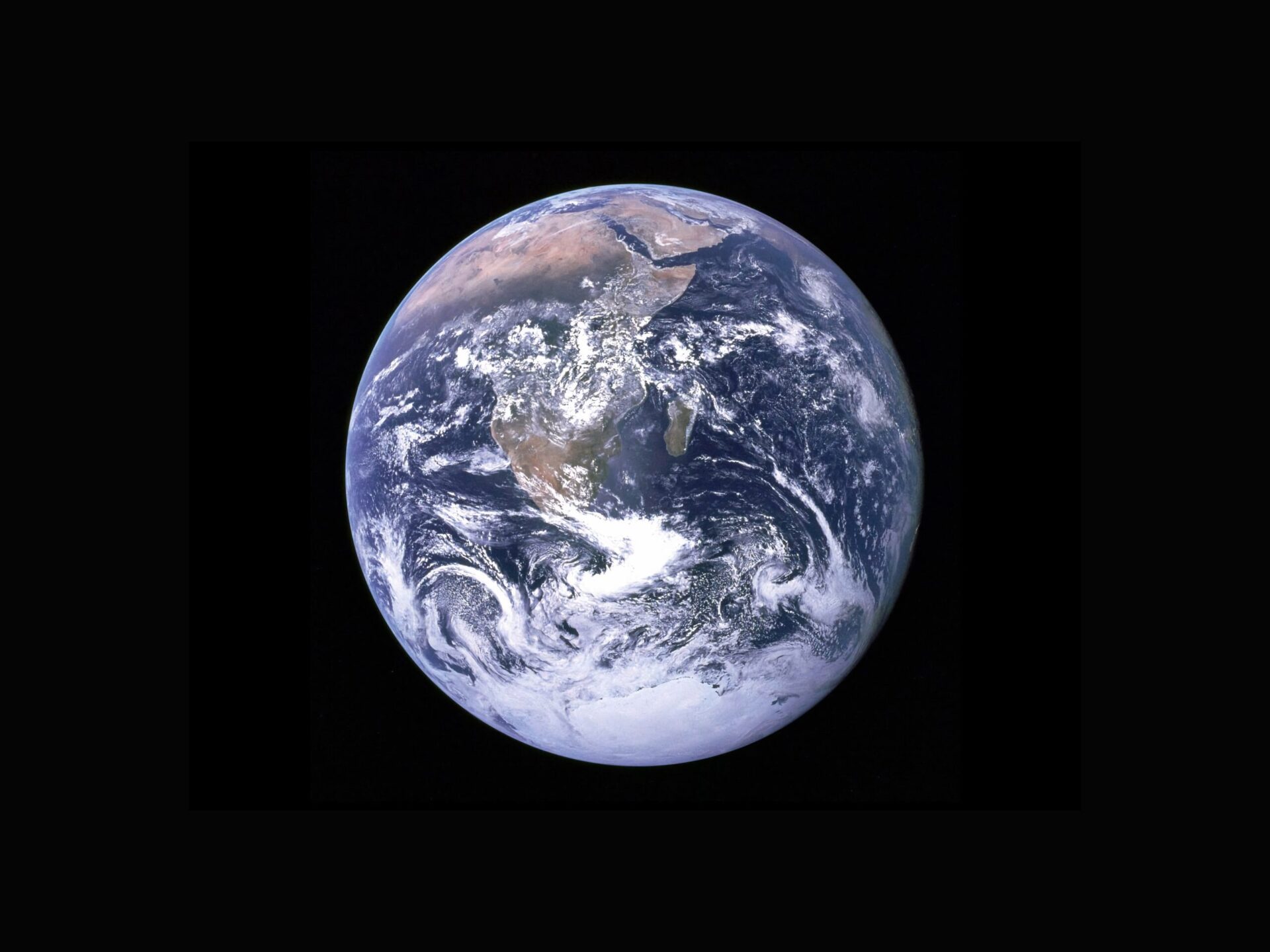 the earth seen from space