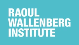 Raoul Wallenber Institute logo: turquoise backgroun with Raoul Wallenberg Institute written in capital letters in white with on word per line.
