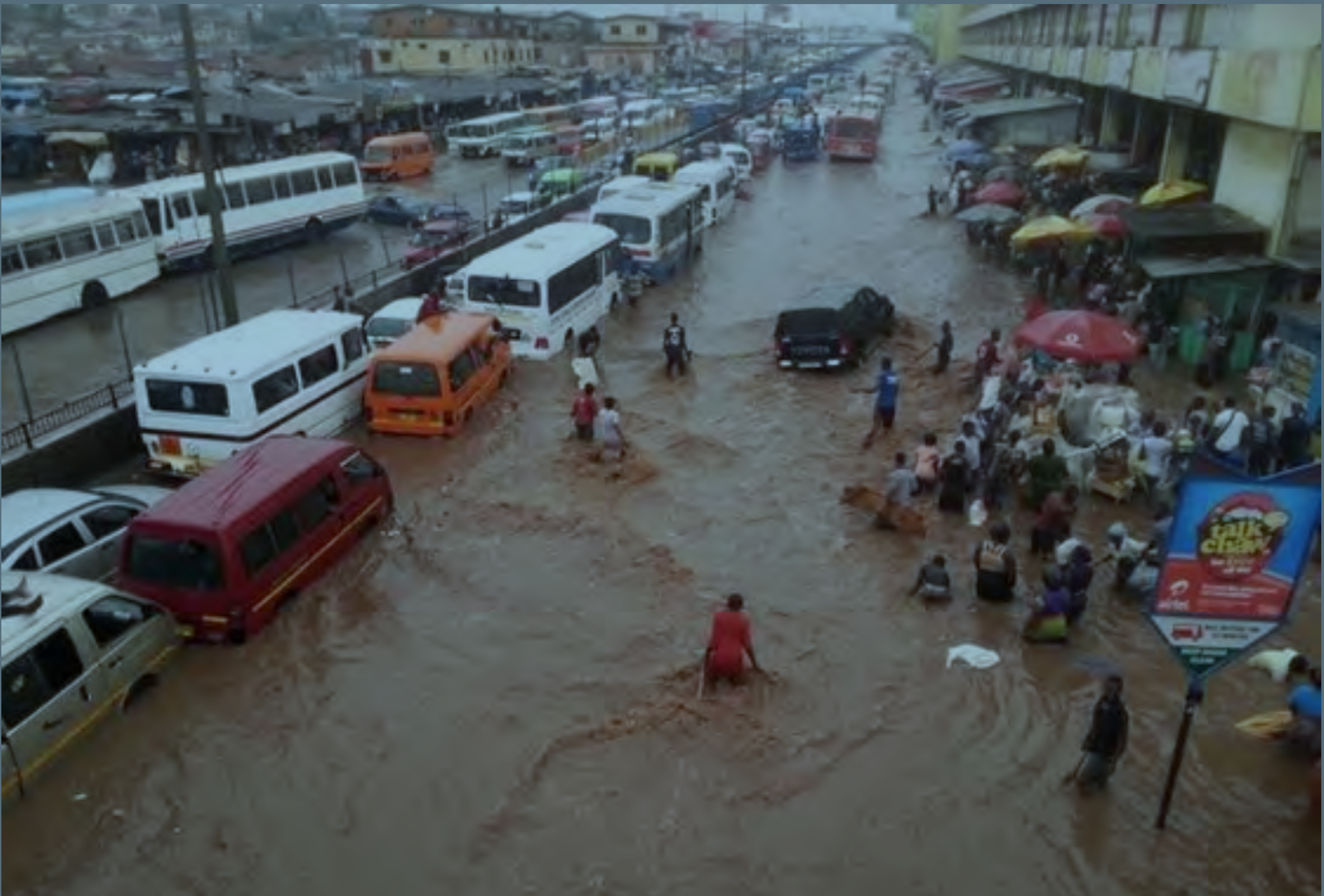 Flooding in Accra, Ghana, June 2015. Photo courtesy of pulse.com.gh