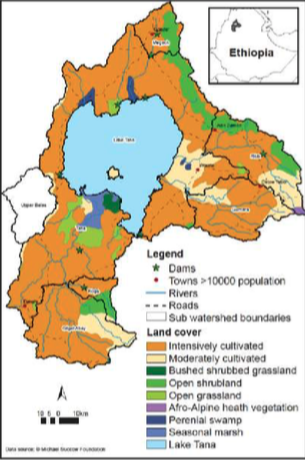 Land-use map of Lake Tana, Ethiopia