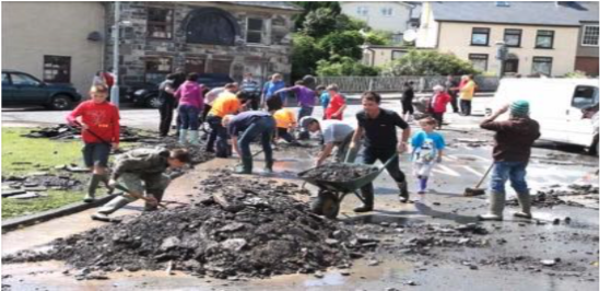 Welsh community helping rebuild after floods