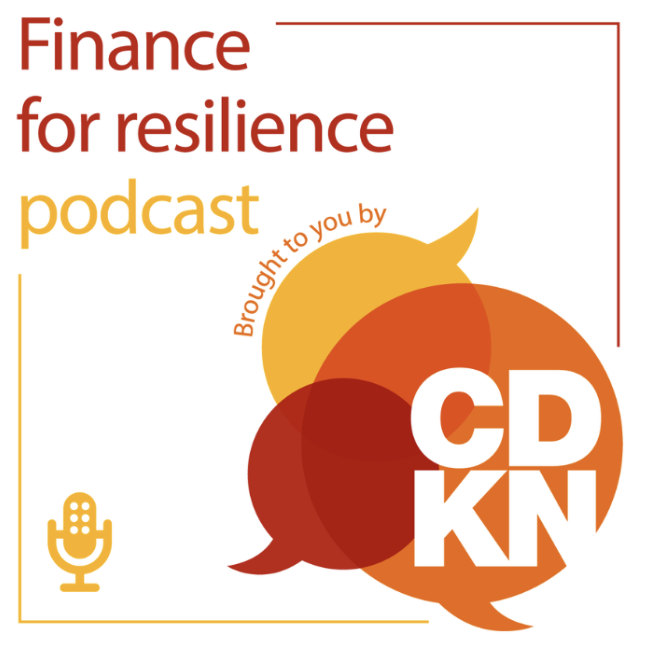 CDKN: Finance for resilience podcast logo