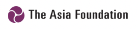 the words the asia foundation next to a purple circle