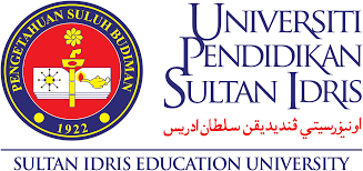 the text universiti pendidikan sultan idris next to a circle containing a book