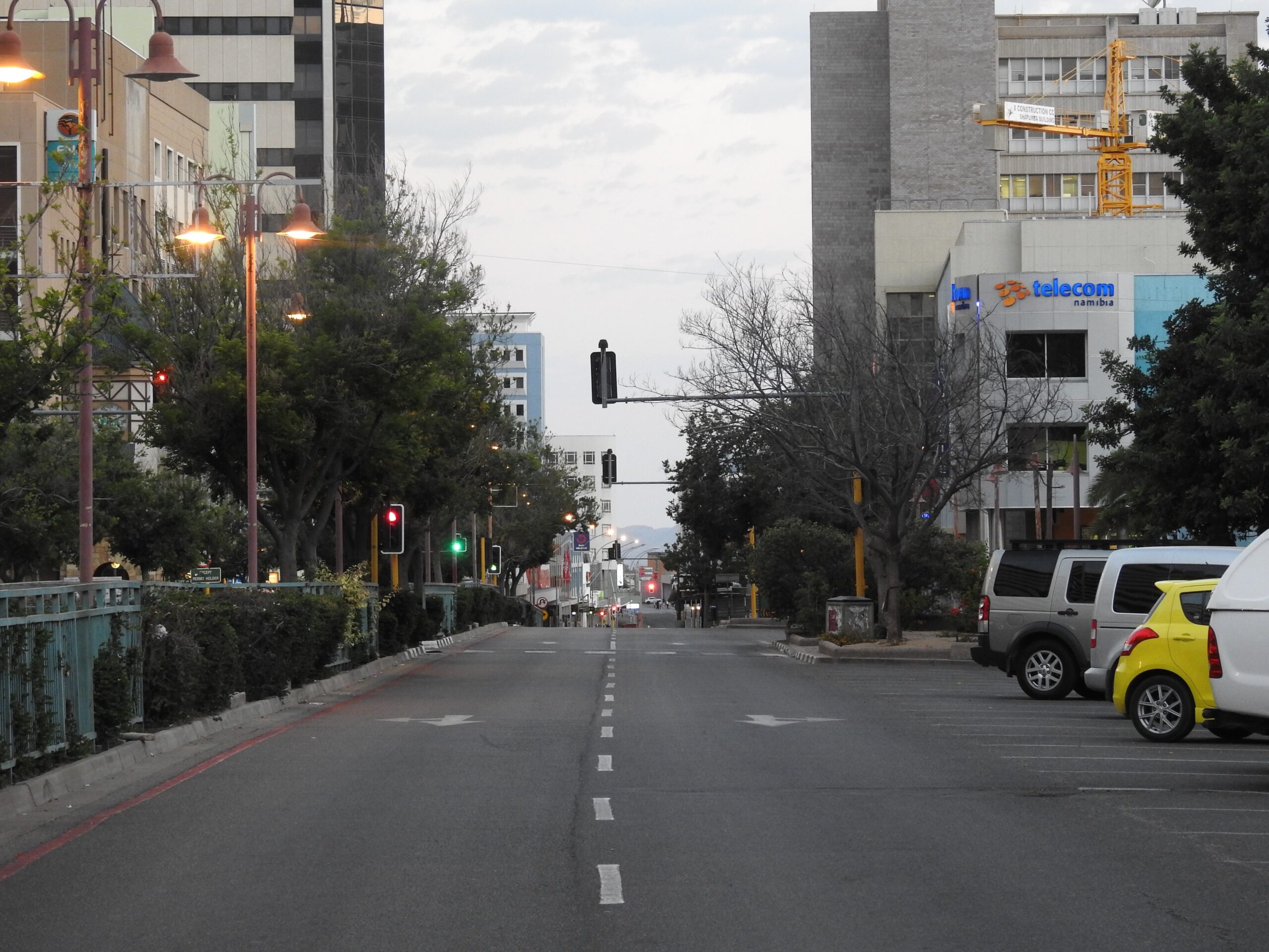 A street with cars in Windhoek, Namibia (Credit: Cornelius C. Campbell, Unsplash)