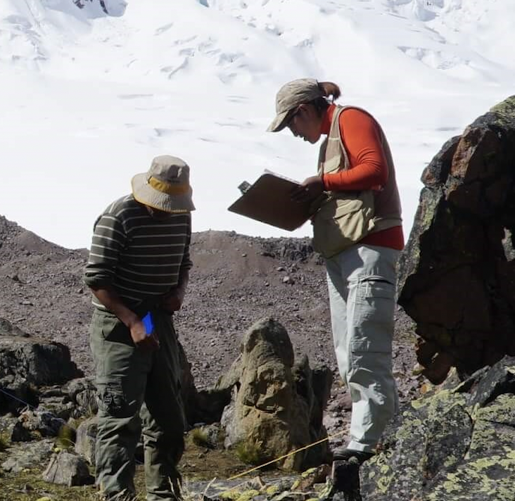 Monitoring work in a GLORIA-Andes site, Peru